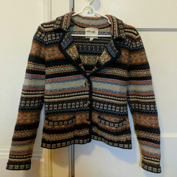 Anthropologie Telluride Lambswool knit jacket - Picture 2 of 6